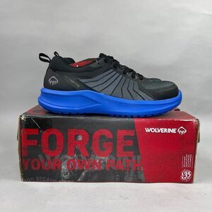 Wolverine Bolt Durashocks Shoes Mens Size 7.5 Black Knit CarbonMax Work Sneakers